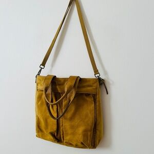 We The Free Whitney Heritage Khaki Tote Bag Crossbody Computer Bag